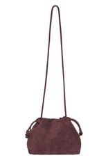 B.Young Vuede Suede Pouch Bag in Fig