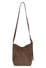 B.Young Vuede Suede Bucket Bag in French Roast