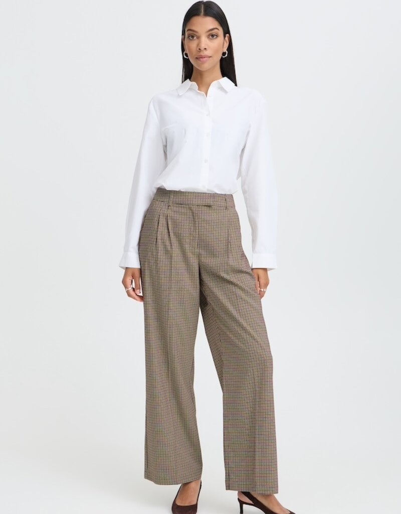 B.Young Estolo Pant in Sepia Check