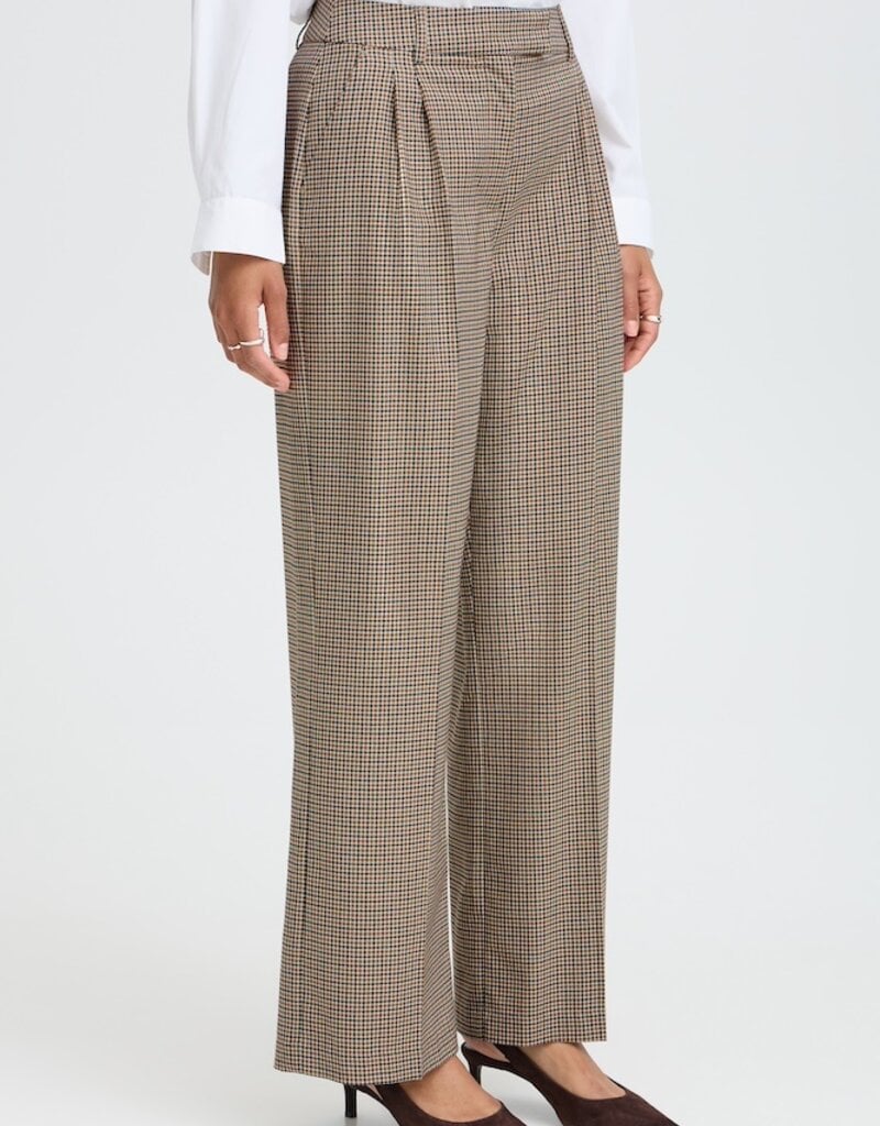 B.Young Estolo Pant in Sepia Check