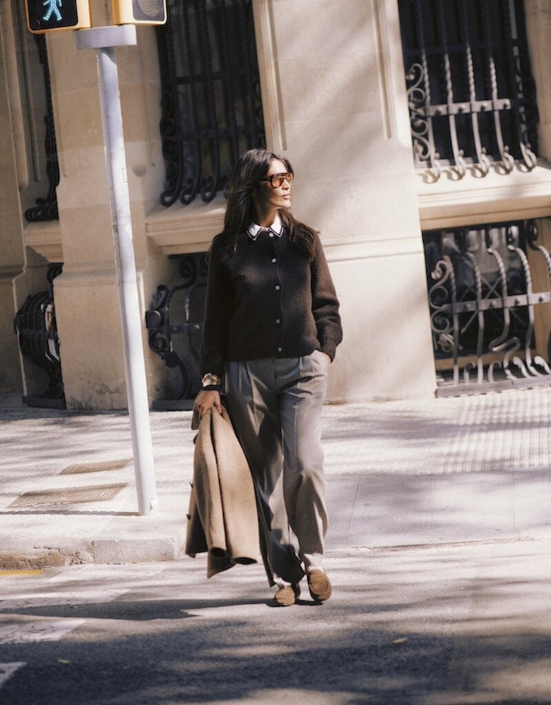 B.Young Estolo Pant in Sepia Check