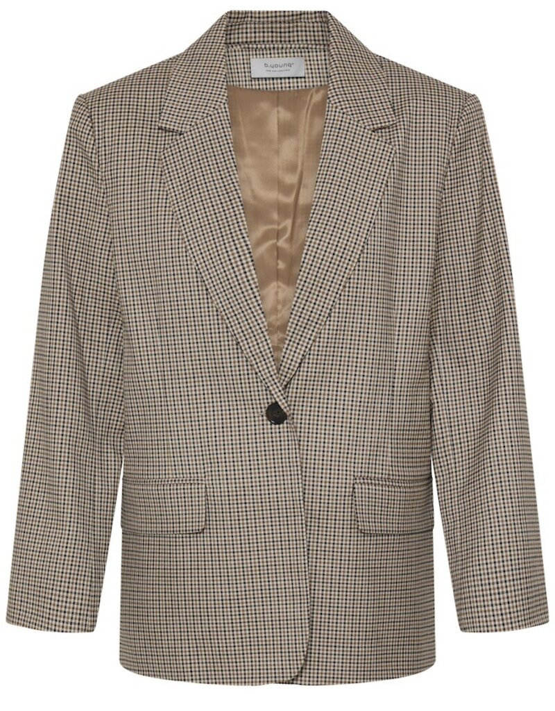 B.Young Estolo Blazer in Sepia Check