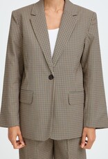 B.Young Estolo Blazer in Sepia Check