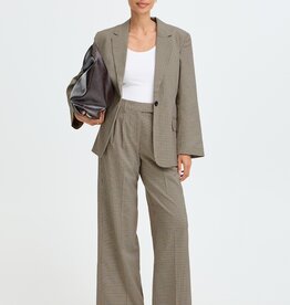 B.Young Estolo Blazer in Sepia Check