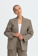 B.Young Estolo Blazer in Sepia Check