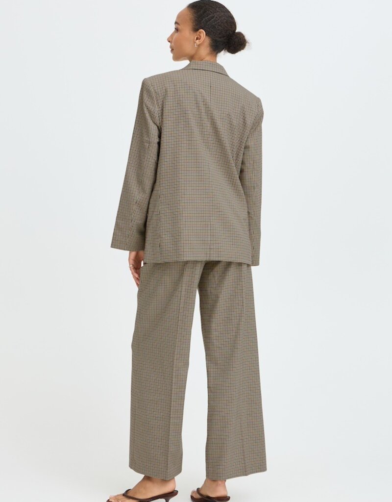 B.Young Estolo Blazer in Sepia Check
