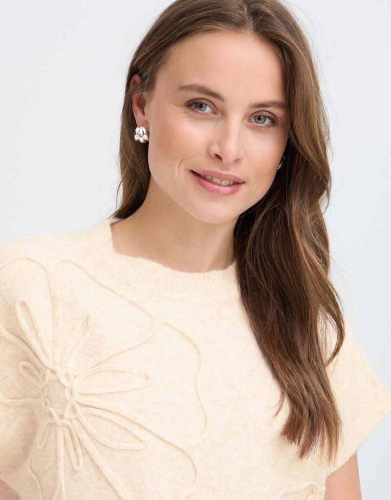B.Young Omea Floral Deco Slipover in Birch Melange