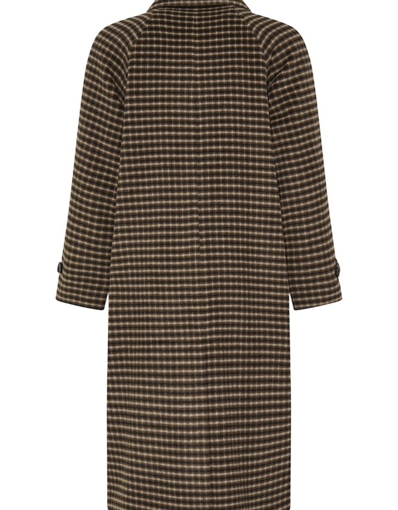 B.Young Camio Button Up Coat with Wool in Olive Night