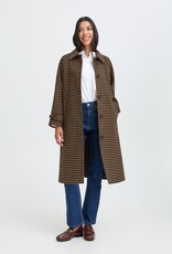 B.Young Camio Button Up Coat with Wool in Olive Night