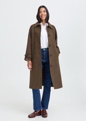 B.Young Camio Button Up Coat with Wool