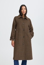 B.Young Camio Button Up Coat with Wool in Olive Night
