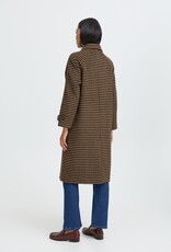 B.Young Camio Button Up Coat with Wool in Olive Night