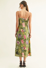 Adelyn Rae Arias Contrast Binding Midi Slip Dress