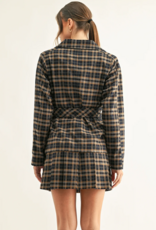 Adelyn Rae Nora Double Breasted Half Trench Jacket