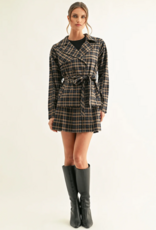 Adelyn Rae Nora Double Breasted Half Trench Jacket