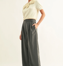 Adelyn Rae Crista Polka Dot Pleated Pant