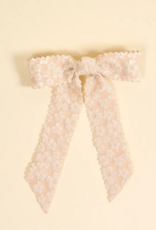 The Darling Effect Floral Scalloped Hair Bow
