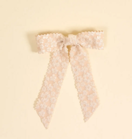 The Darling Effect Floral Scalloped Hair Bow