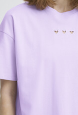 ICHI Petro Cotton T-Shirt With Peek-a-Boo Heart
