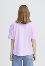 ICHI Petro Cotton T-Shirt With Peek-a-Boo Heart