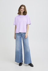 ICHI Petro Cotton T-Shirt With Peek-a-Boo Heart