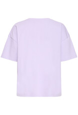ICHI Petro Cotton T-Shirt With Peek-a-Boo Heart