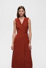 InWear Chrissie Sleeveless Wrap Dress in Brandy