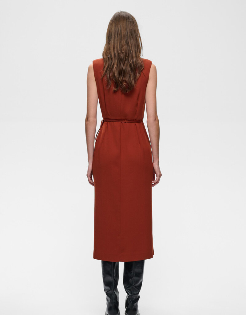 InWear Chrissie Sleeveless Wrap Dress in Brandy