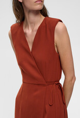 InWear Chrissie Sleeveless Wrap Dress in Brandy
