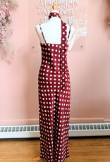 Lucy Paris Dolly Maxi Dress in Red Cream