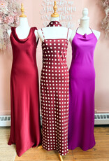 Lucy Paris Bindi Smocked Dress In Magenta Floral