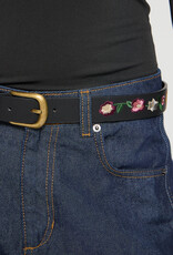 ICHI Rinna Embroidered Belt In Black