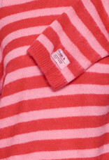 ICHI Blush Pullover in Poinsettia Stripe
