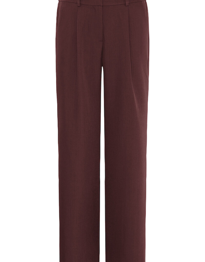 ICHI Fava Wide Leg Trouser in Port Royal