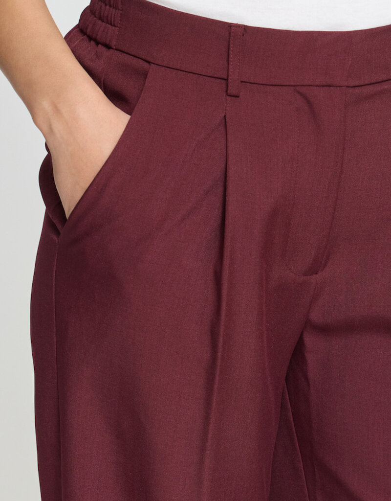 ICHI Fava Wide Leg Trouser in Port Royal