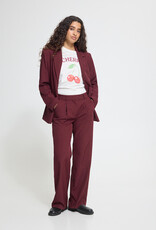 ICHI Fava Wide Leg Trouser in Port Royal