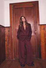 ICHI Fava Wide Leg Trouser in Port Royal
