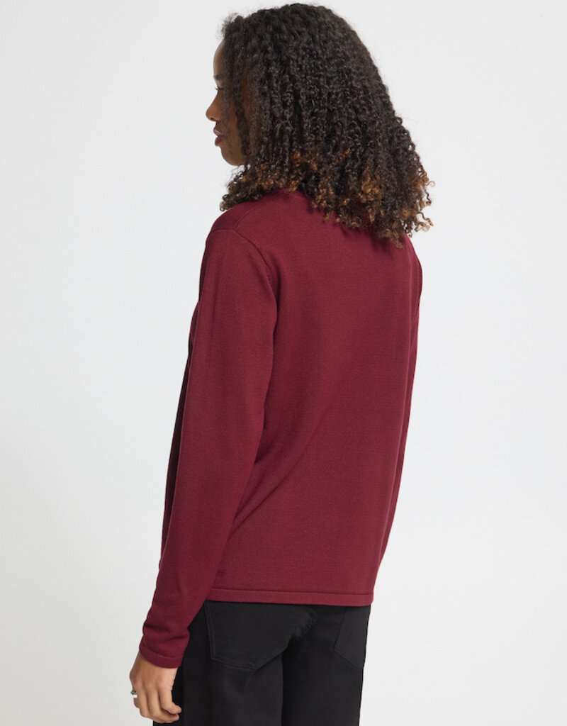 ICHI Luls O-Neck Knit in Rhododendron