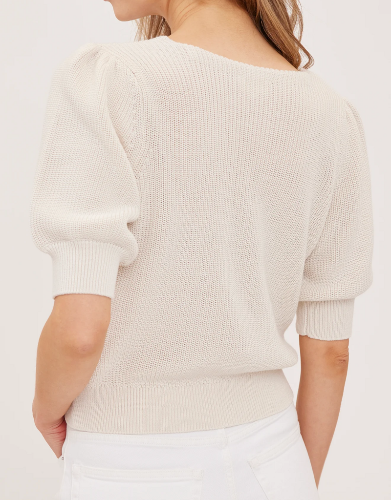Gentle Fawn Phoebe Short Sleeve V-Neck Sweater