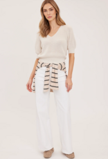 Gentle Fawn Phoebe Short Sleeve V-Neck Sweater