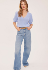 Gentle Fawn Phoebe Short Sleeve V-Neck Sweater