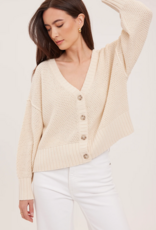 Gentle Fawn Jennalee Drop Shoulder Cardigan in Cream