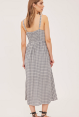 Gentle Fawn Astoria Button Up Midi dress in Cream Check