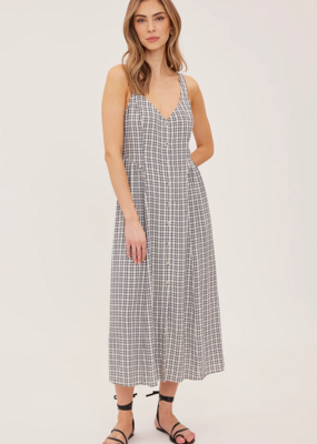 Gentle Fawn Astoria Fall Gingham Button Up Midi Dress