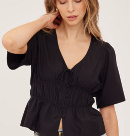Gentle Fawn Iona Short Sleeve Cotton Tie Top