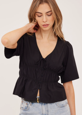 Gentle Fawn Iona Short Sleeve Cotton Tie Top