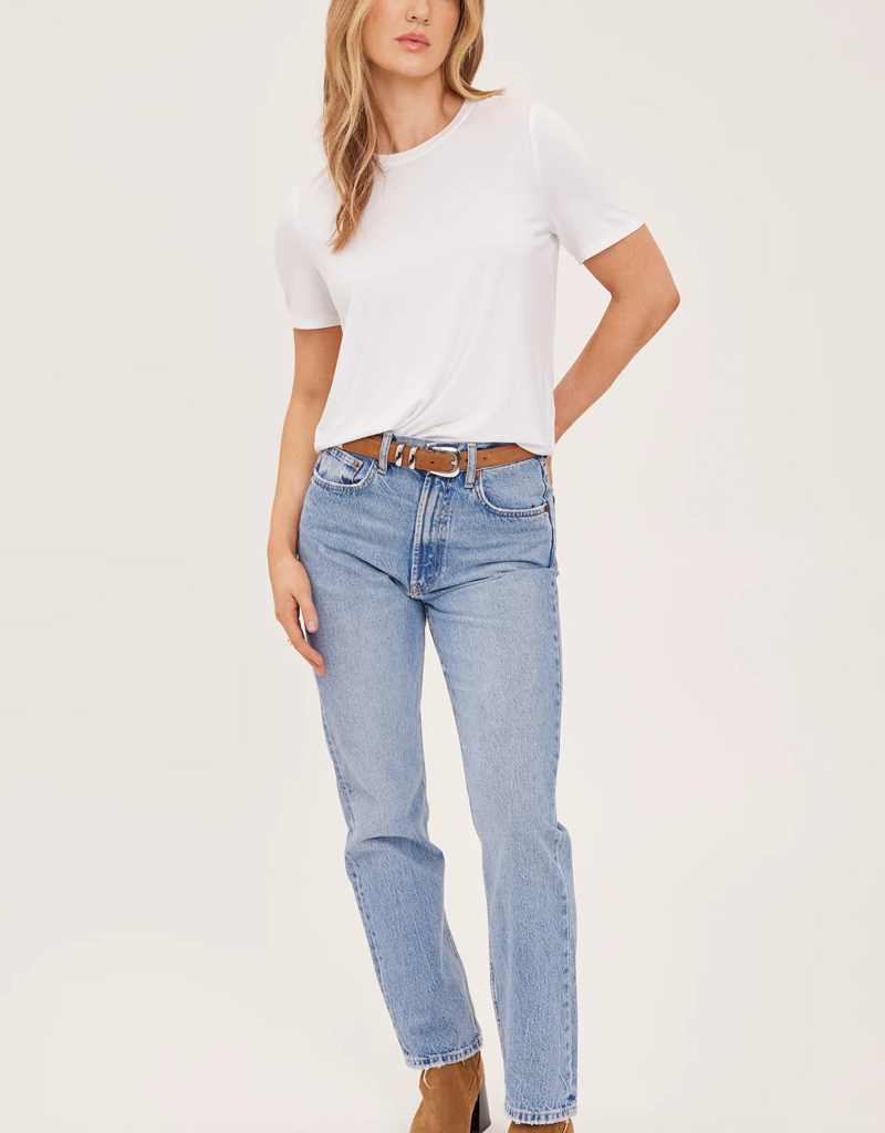Gentle Fawn Brielle Basic Boxy Tee in White