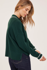 Gentle Fawn Tristan Collared Knit in Evergreen