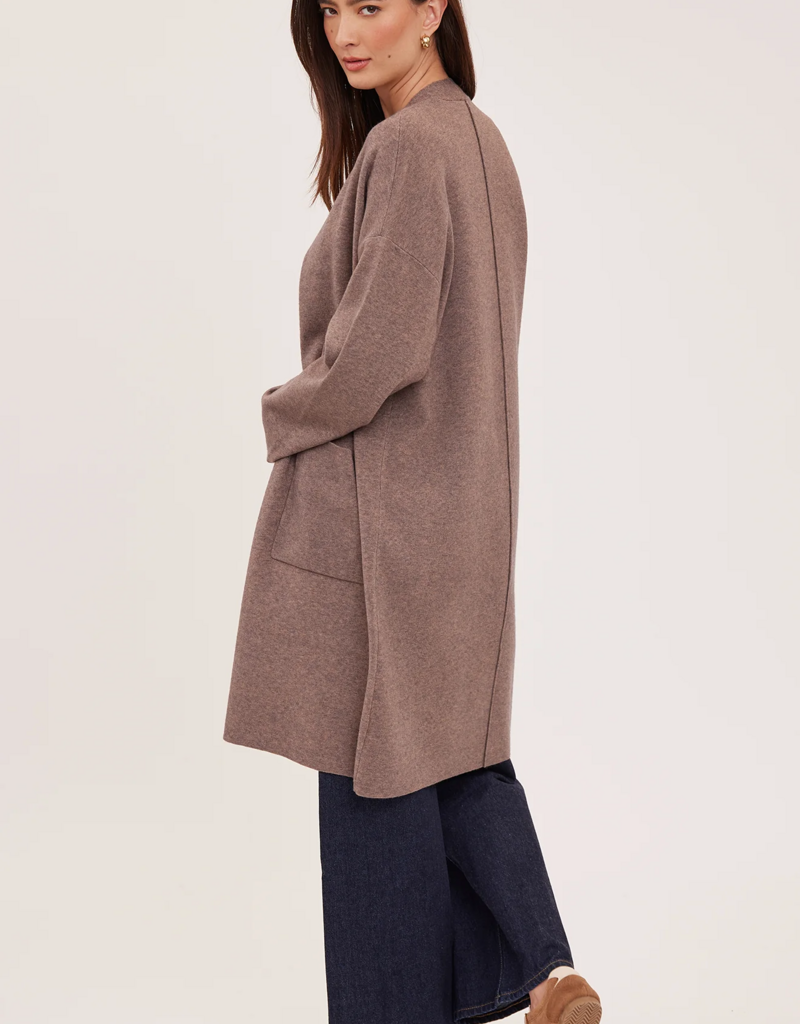 Gentle Fawn Blake Long Cardigan in Heather Bark