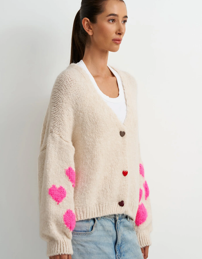 ASTRID Avery Cardi with Heart Details